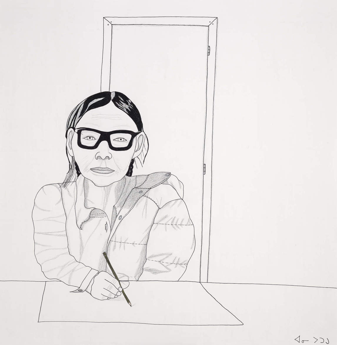 Annie Pootoogook, Portrait of my Grandmother (Portrait de ma grand-mère), 2004