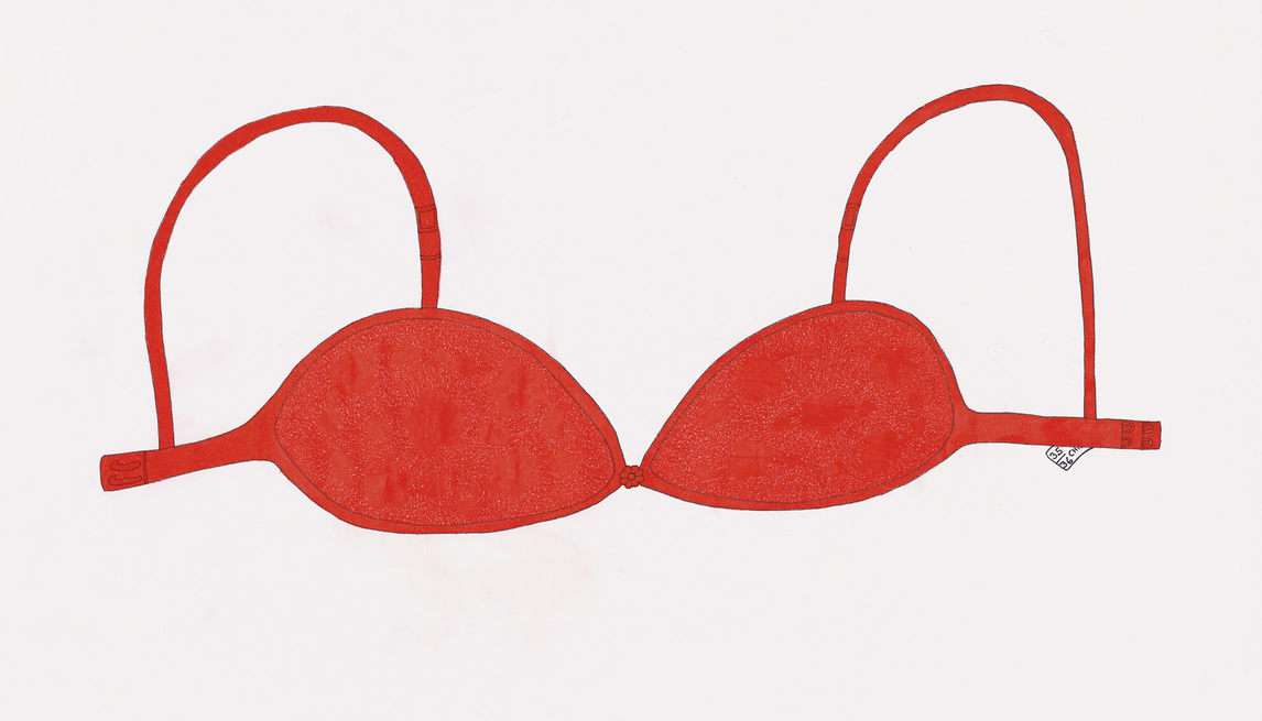 Annie Pootoogook, Red Bra (35/36) (Soutien-gorge rouge [35/36]), 2006