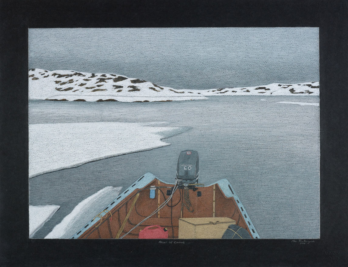 Rear of Canoe (L’arrière du canot), 2011, de Itee Pootoogook