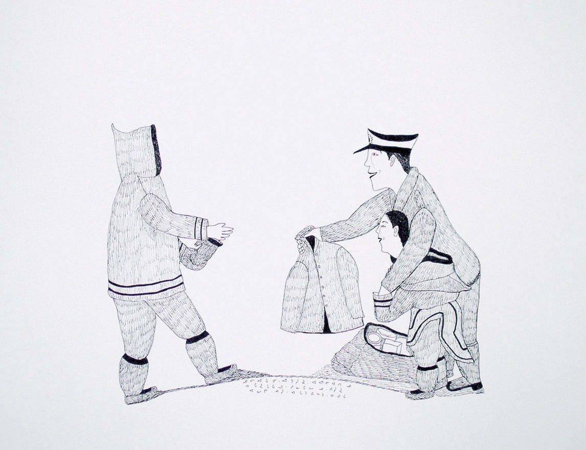  Trading Women for Supplies (Échange femmes contre provisions), 1997-1998, de Napachie Pootoogoo