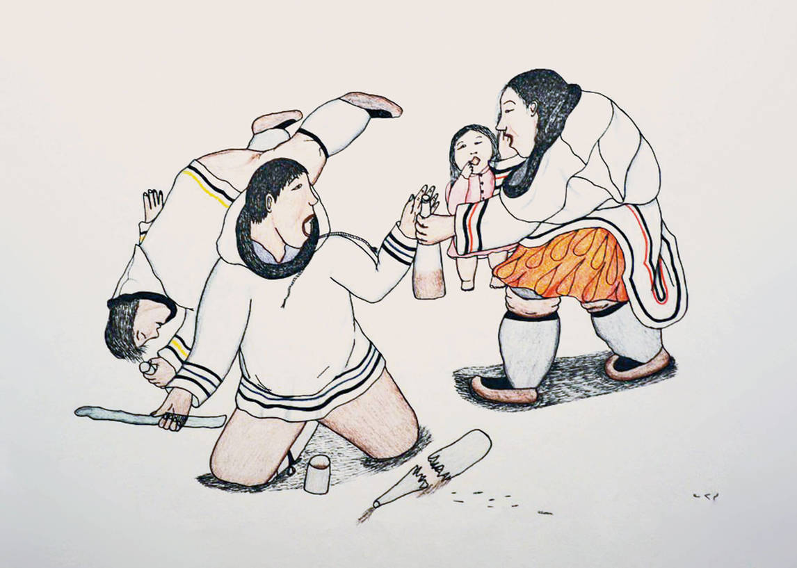 Untitled [Alcohol] (Sans titre [Alcool]), 1993-1994, de Napachie Pootoogook