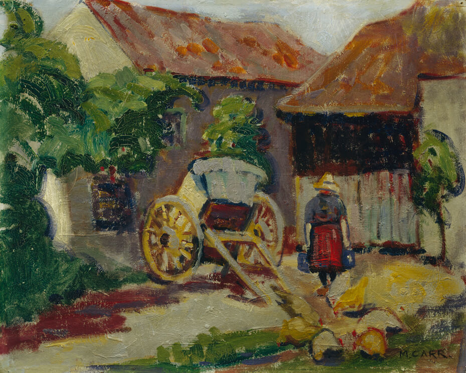 Art Canada Institute, Emily Carr, Breton Farm Yard, c. 1911