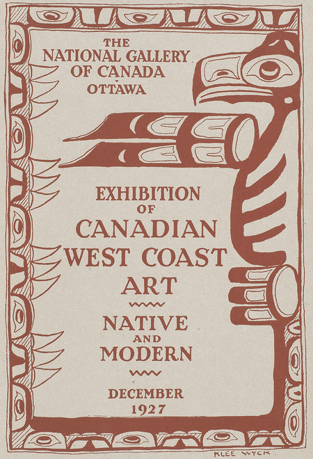 Art Canada Institute, Emily Carr, Catalogue cover for Exhibition of Canadian West Coast Art: Native and Modern, 1927