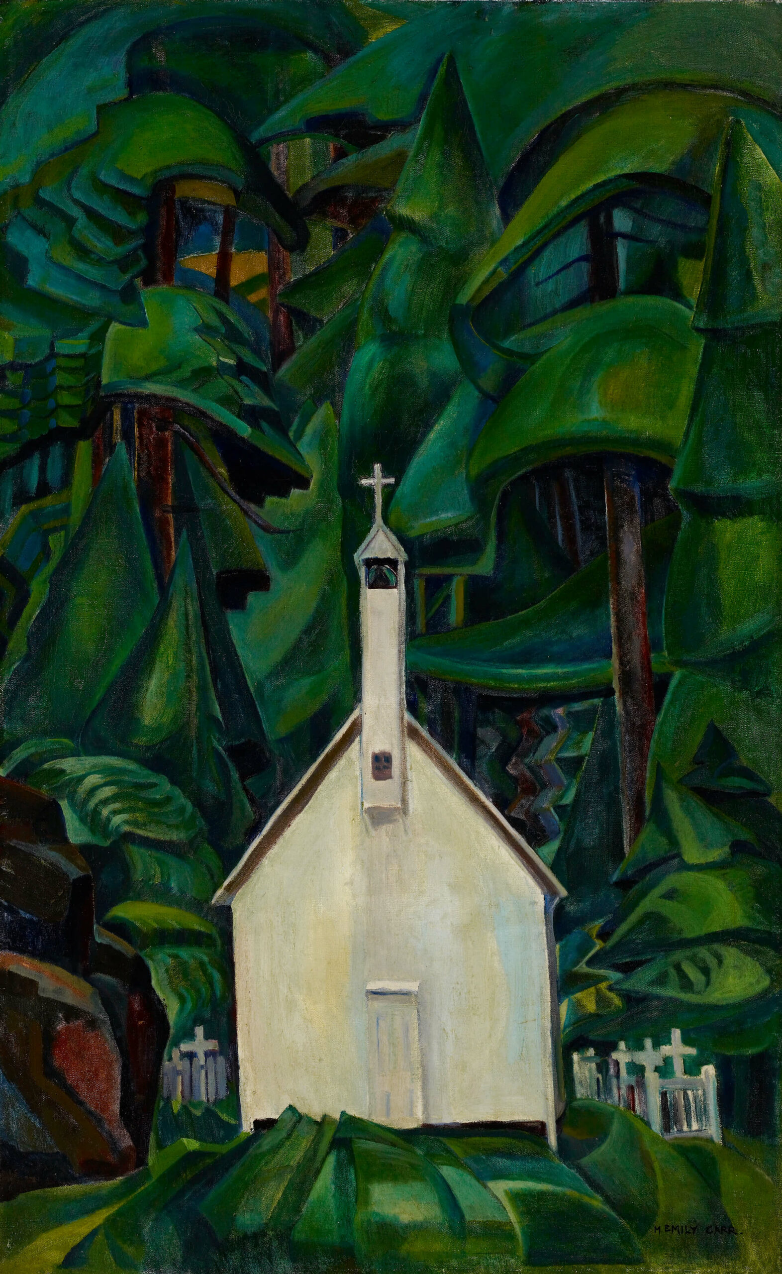 Emily Carr, Church in Yuquot Village, 1929