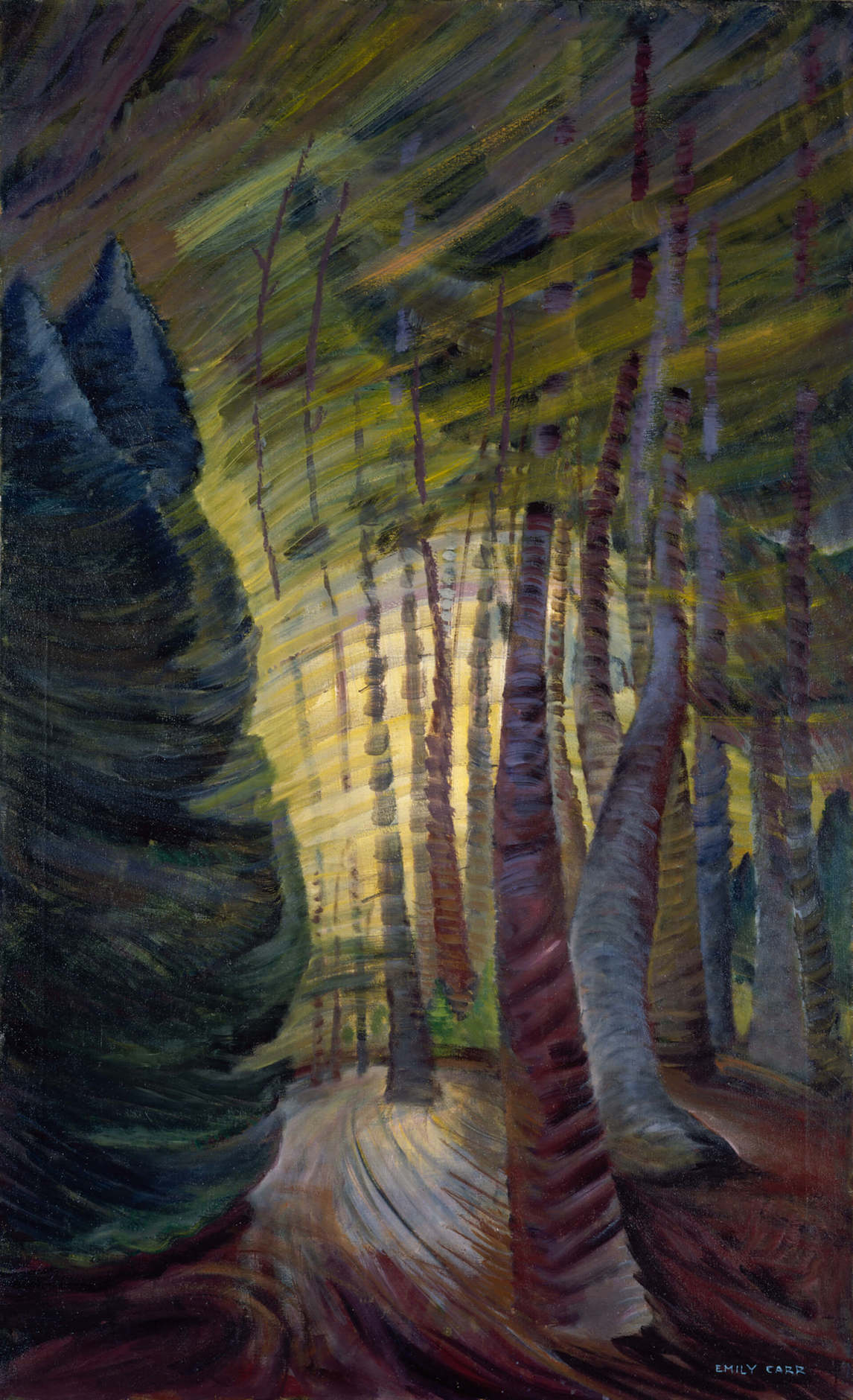 Art Canada Institute, Emily Carr, Sombreness Sunlit, c. 1938–40