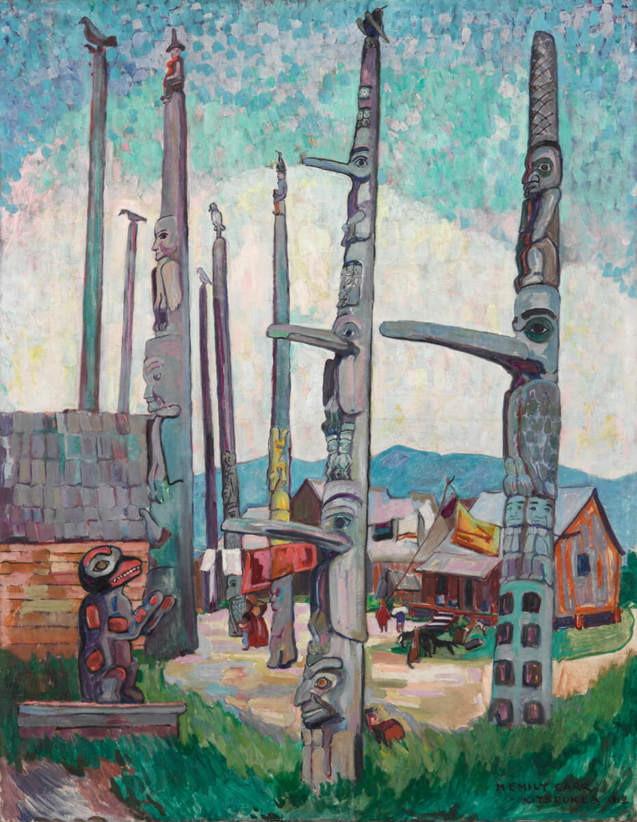 Art Canada Institute, Emily Carr, Totem Poles, Kitseukla, 1912