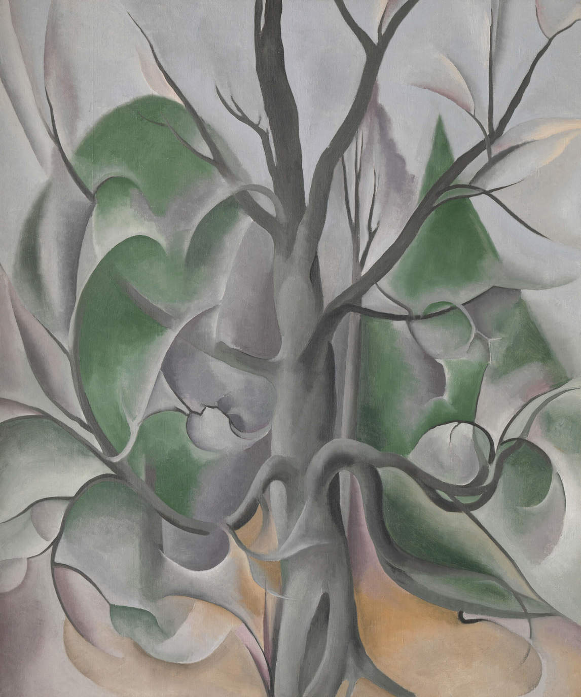 Art Canada Institute, Georgia O’Keeffe, Grey Tree, Lake George, 1925