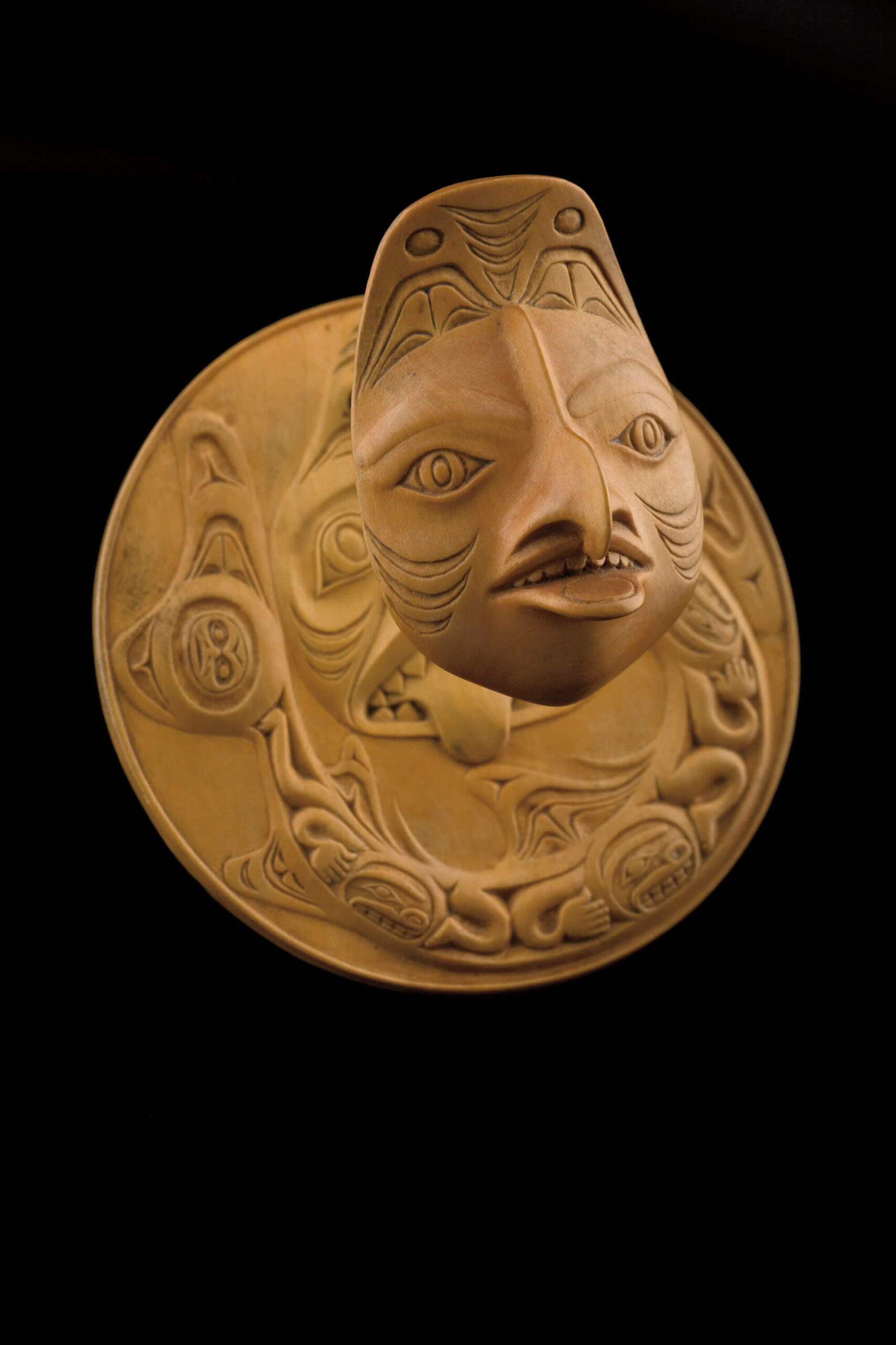 Pendentif à transformation, motif de femme chien de mer, 1982