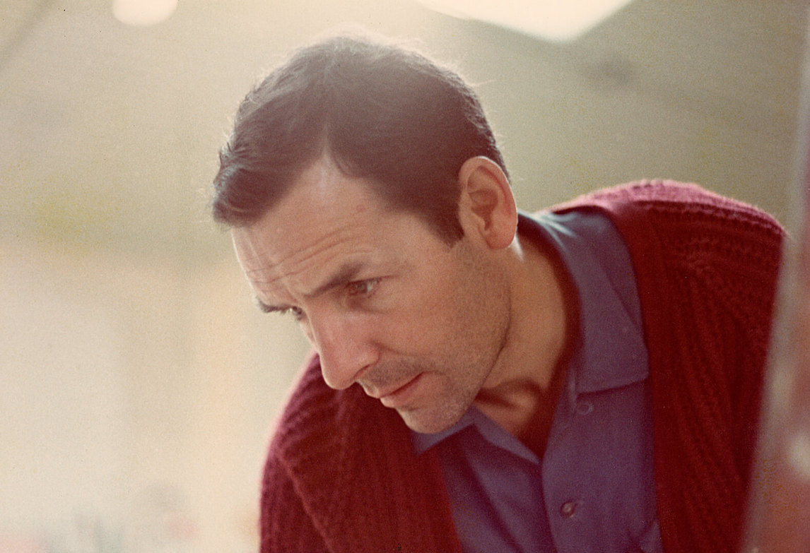 Jack Chambers in his studio in the late 1960s