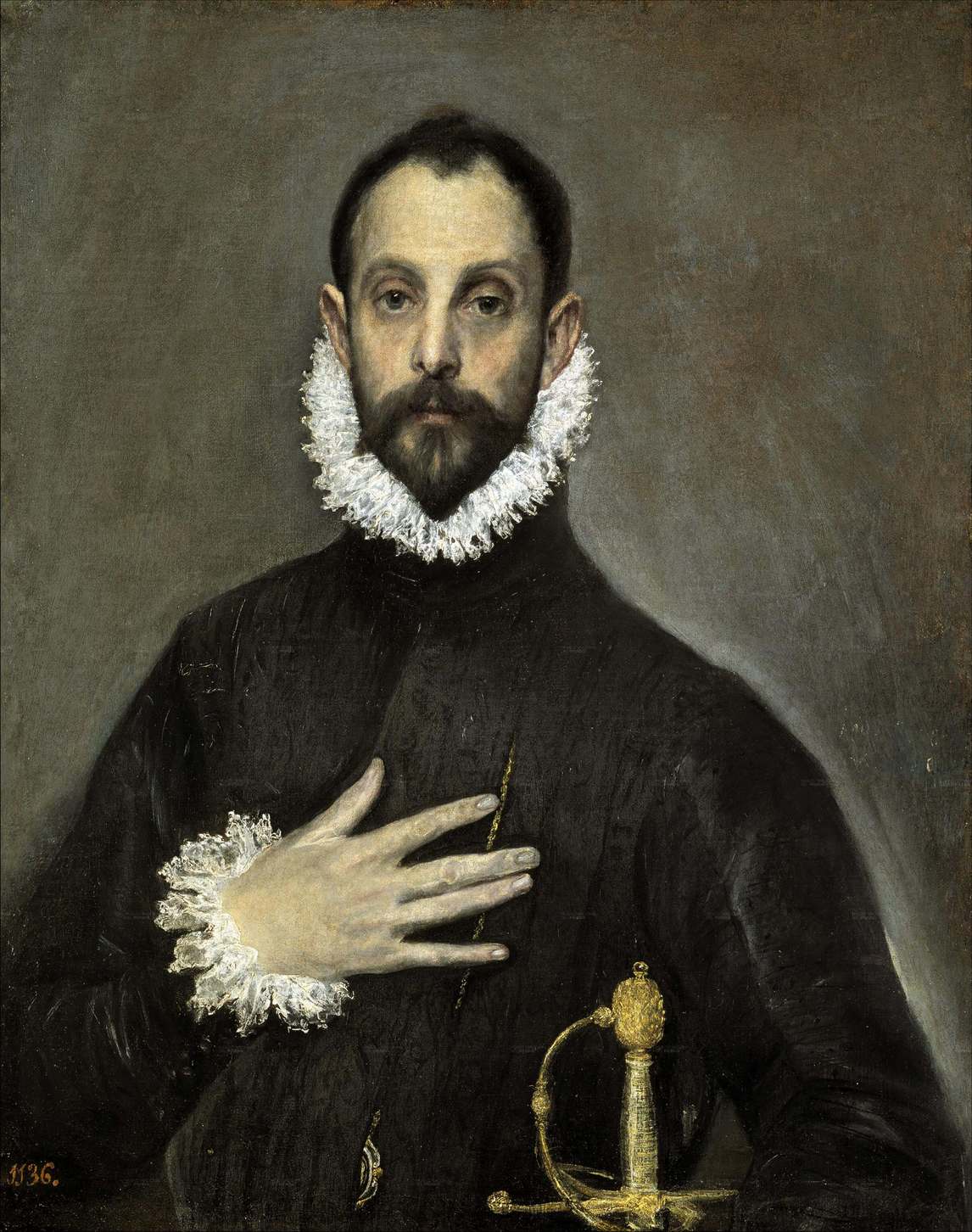 Art Canada Institute, General Idea, El Greco, The Nobleman with his Hand on his Chest, c. 1580