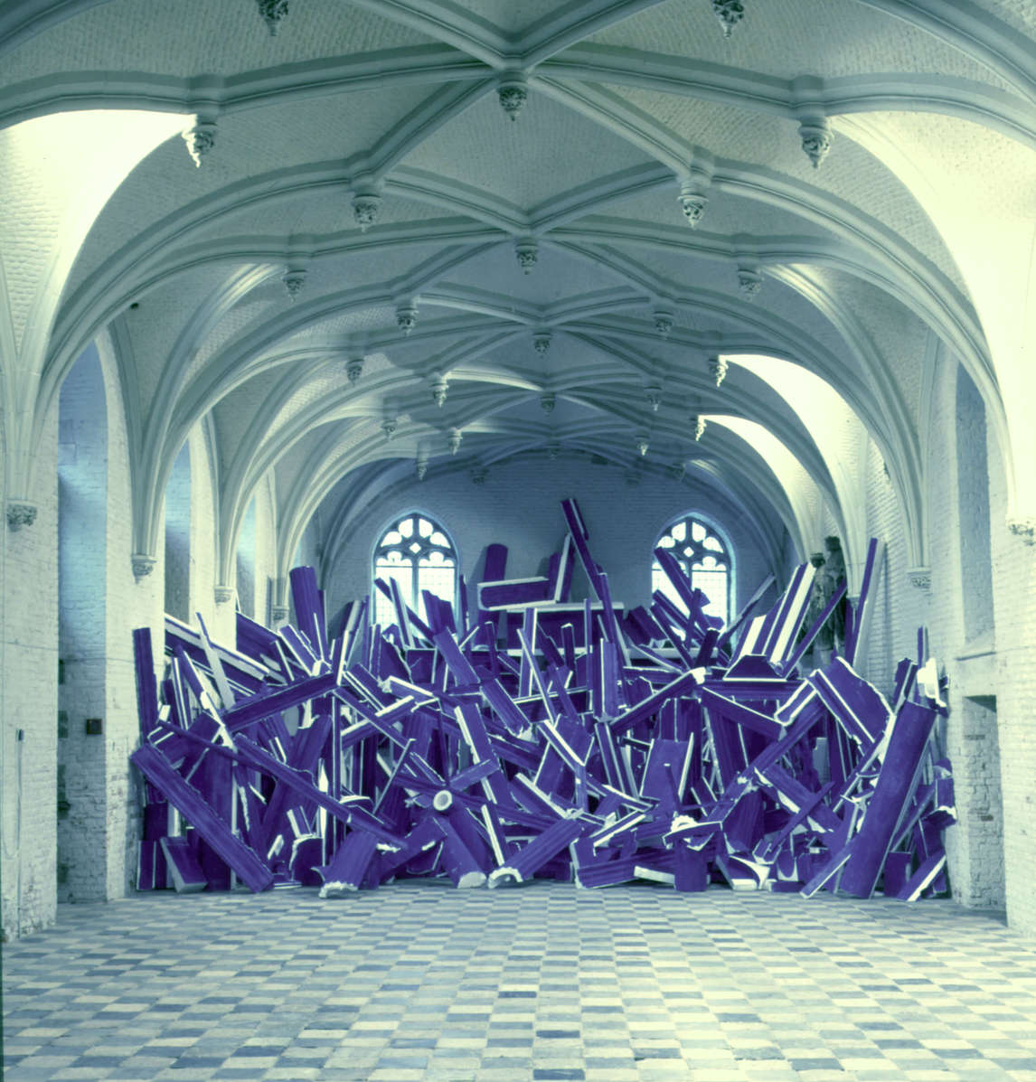 Art Canada Institute, General Idea, Khroma Key Klub: The Blue Ruins from the 1984 Miss General Idea Pavillion, 1985