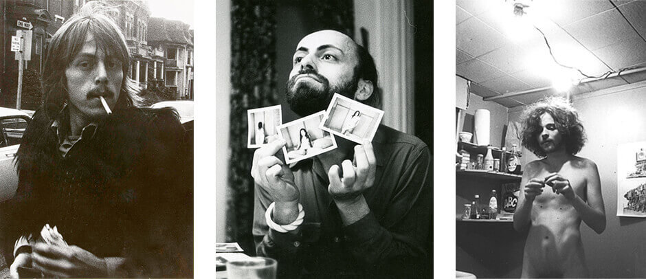 Art Canada Institute, Felix Partz wearing a monkey-fur coat, Toronto, c. 1970. Photograph of Jorge Zontal, c. 1972. AA Bronson, 1969