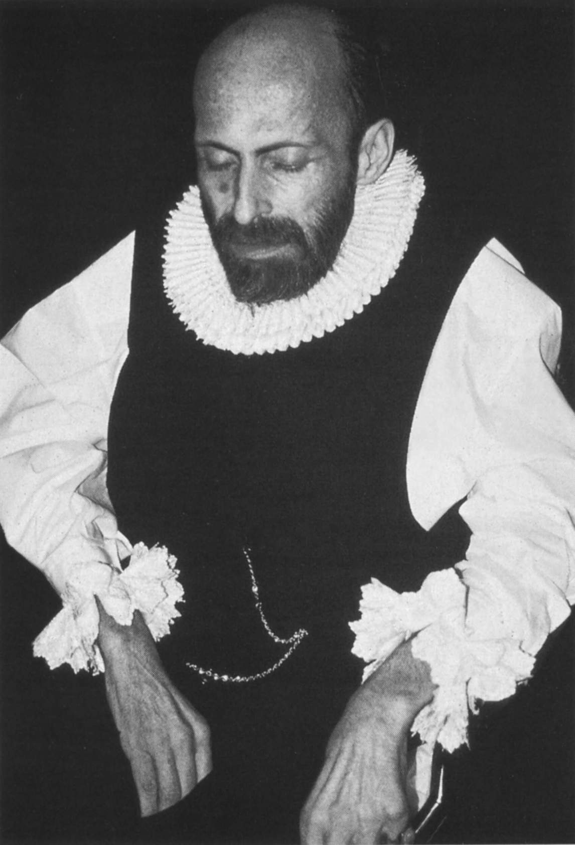 Art Canada Institute, Jorge Zontal, dressed as a Spanish nobleman, at his fiftieth birthday party on January 29, 1994