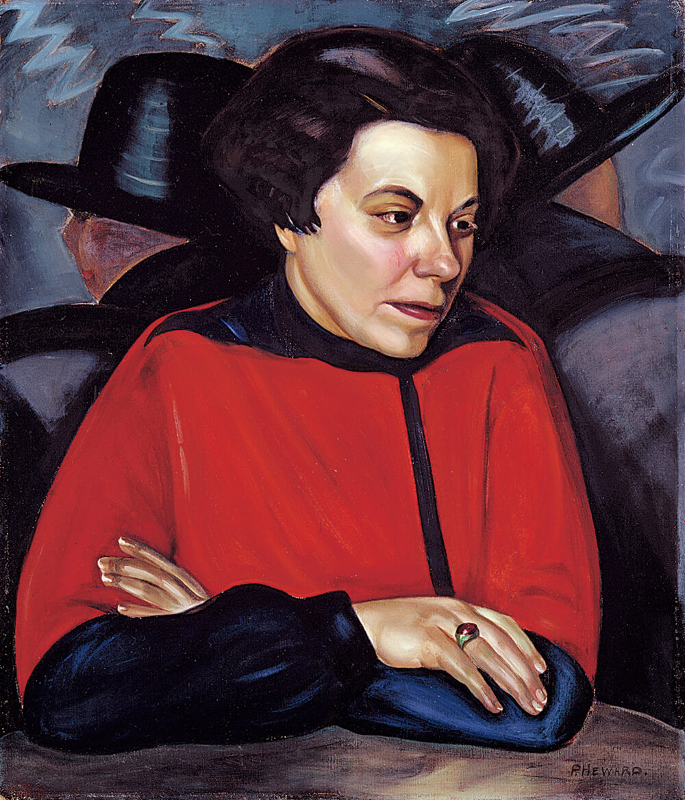 Prudence Heward, Au café (Mabel Lockerby), v. 1929