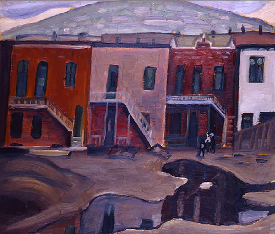 Art Canada Institute, Prudence Heward, Backyard on St. Famille St., Montreal, c. 1941