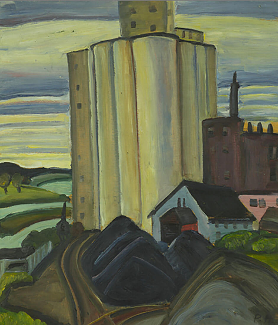 Art Canada Institute, Prudence Heward, Grain Elevator, Cardinal, Ontario, 1933