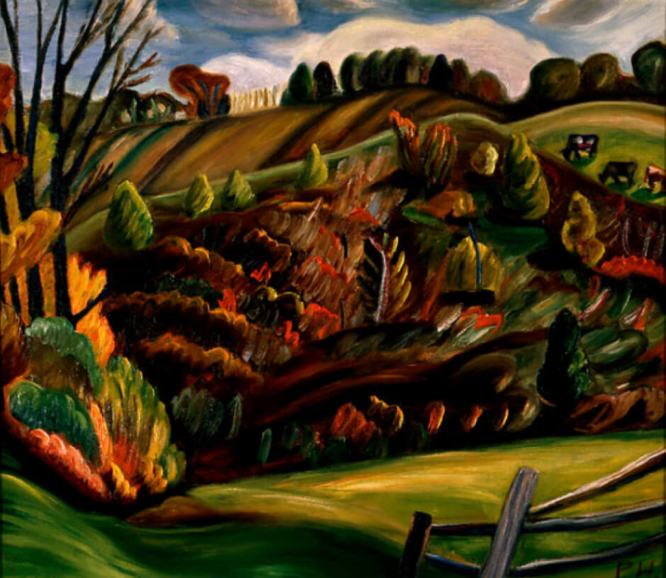 Art Canada Institute, Prudence Heward, October, Eastern Townships, c. 1938