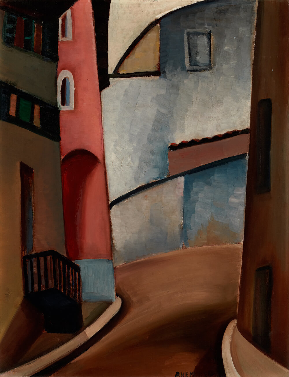 Art Canada Institute, Prudence Heward, Street in Cagnes, c. 1930