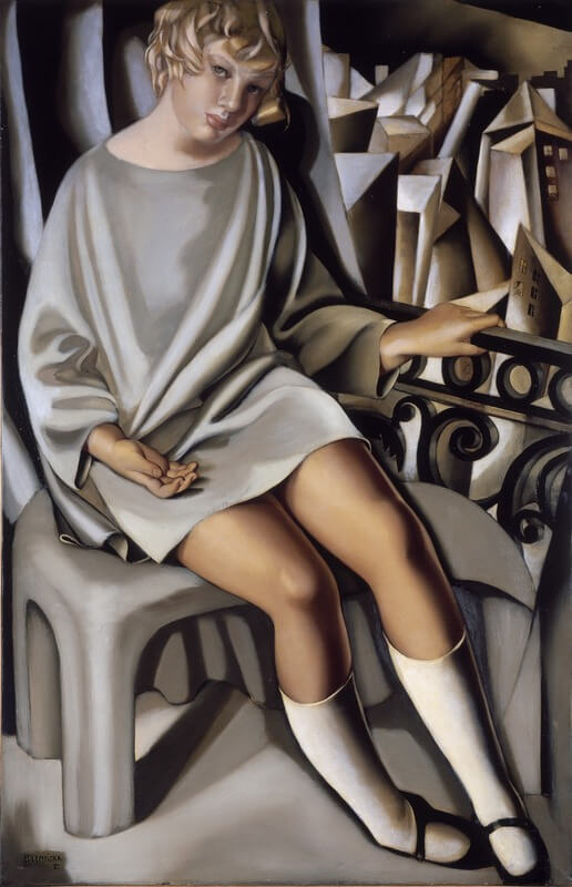 Art Canada Institute, Kizette on the Balcony, 1927, by Tamara de Lempicka