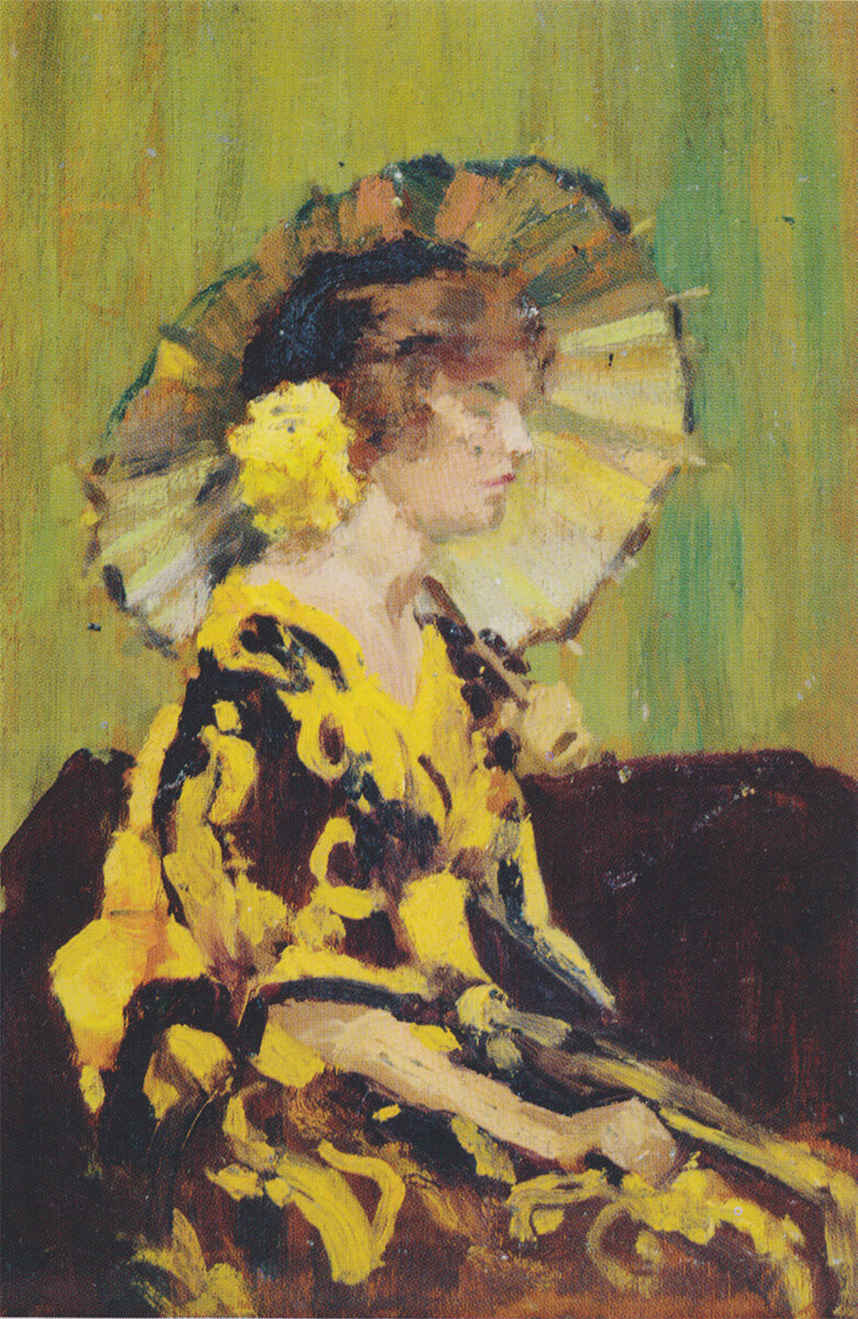 Art Canada Institute, William Brymner, Lady Holding a Parasol, c. 1915