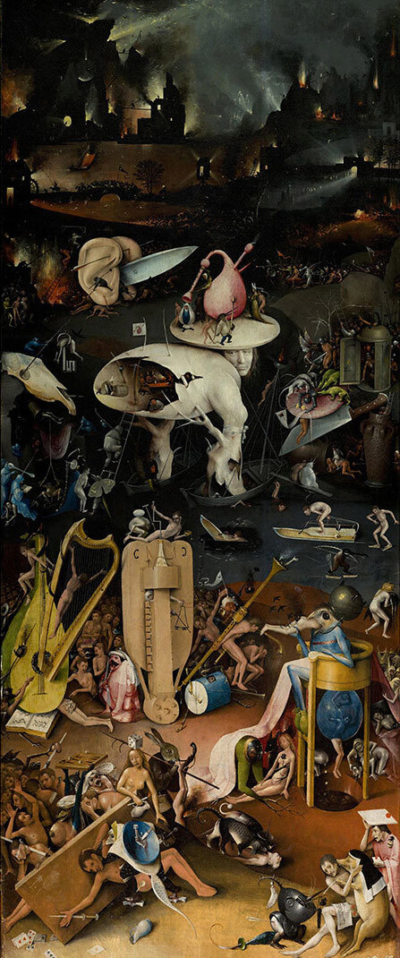 Art Canada Institute, William Kurelek, The Garden of Earthly Delights (detail), 1490–1500