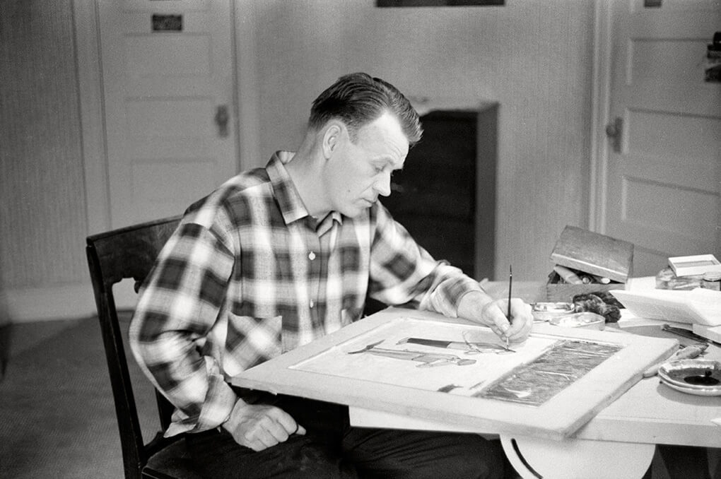 Art Canada Institute, William Kurelek, photo of William Kurelek, c. 1965