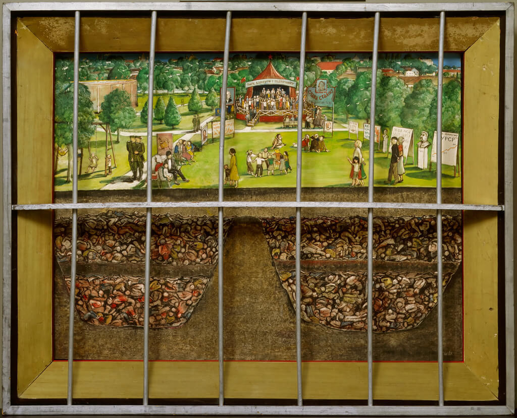 Art Canada Institute, William Kurelek, Cross Section of Vinnitsia in the Ukraine, 1939, 1968