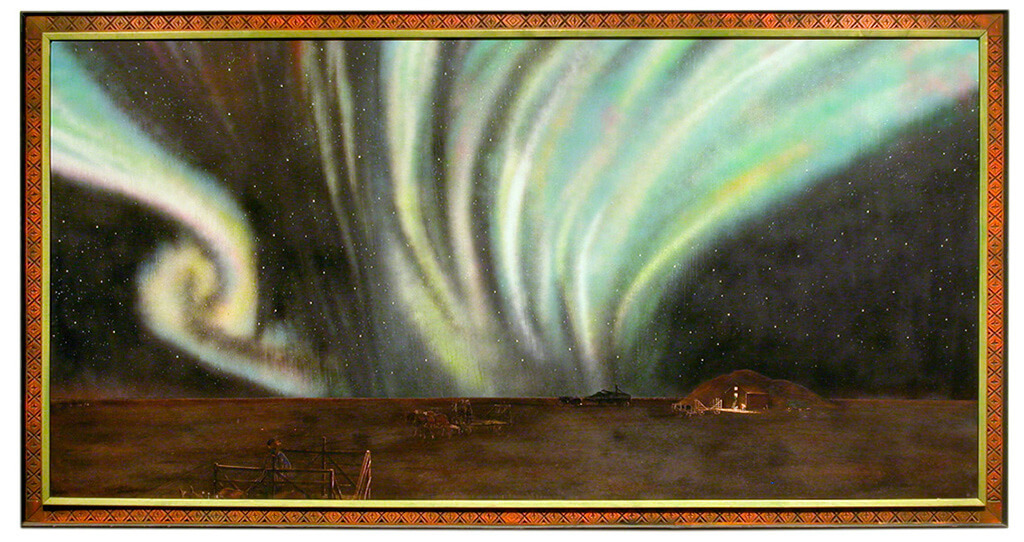 Art Canada Institute, William Kurelek, Glimmering Tapers ’round the Day’s Dead Sanctities, 1970