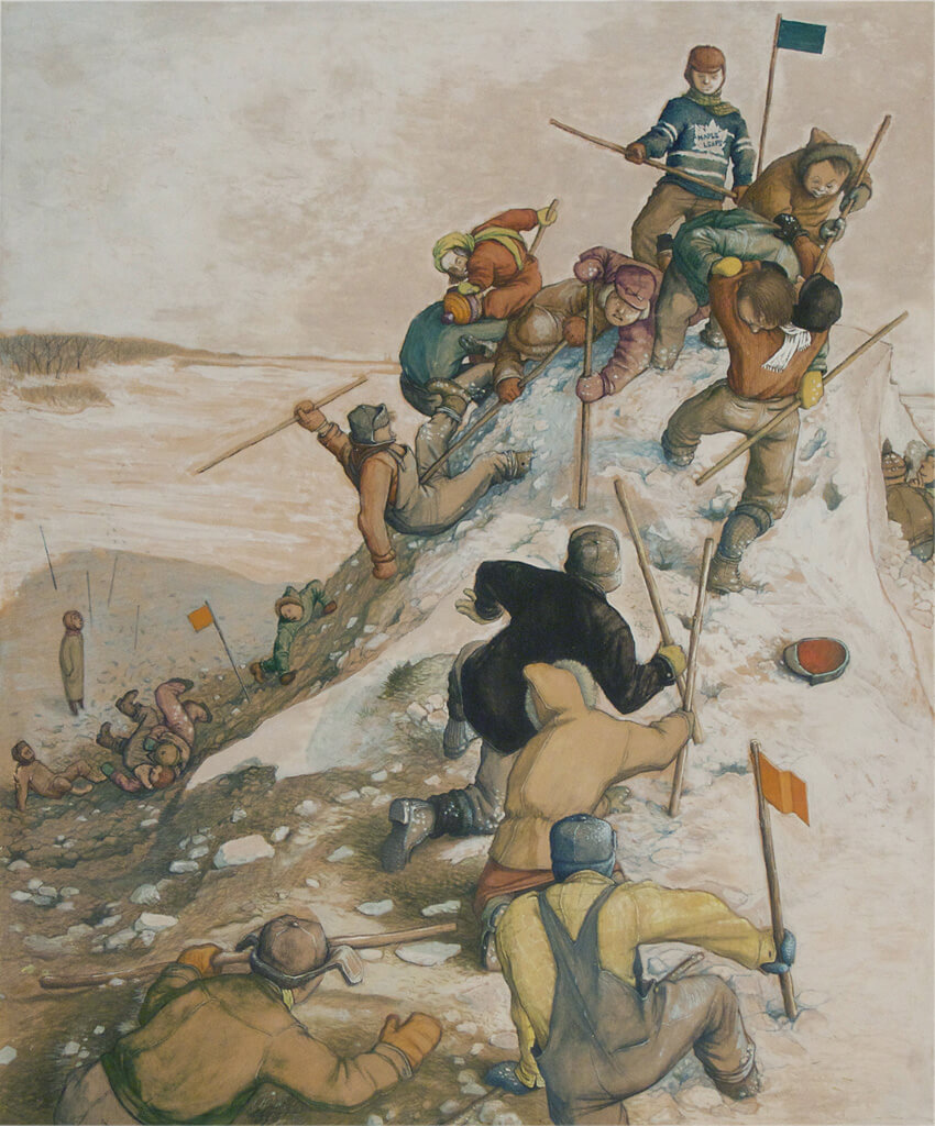 Art Canada Institute, William Kurelek, King of the Castle, 1958–59