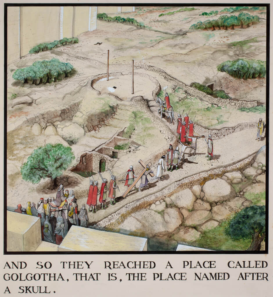 Art Canada Institute, William Kurelek, The Passion of Christ (And So They Reached a Place Called Golgotha …), 1960-1963