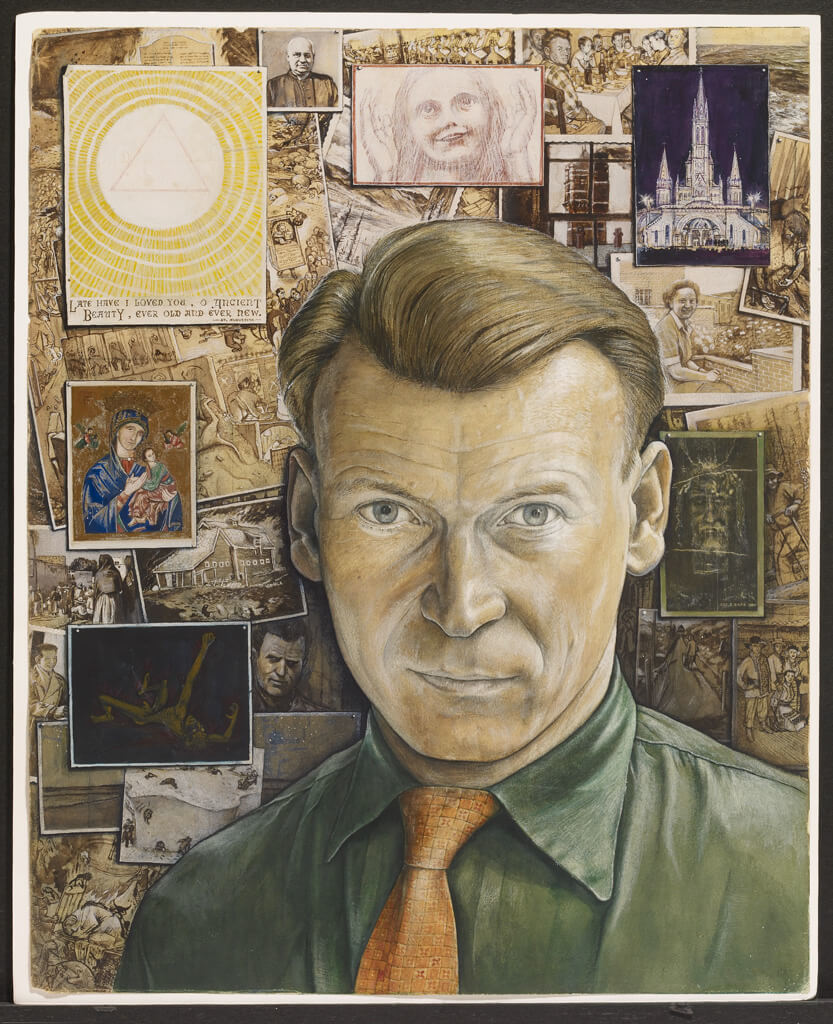 Art Canada Institute, William Kurelek, Self-Portrait, 1957