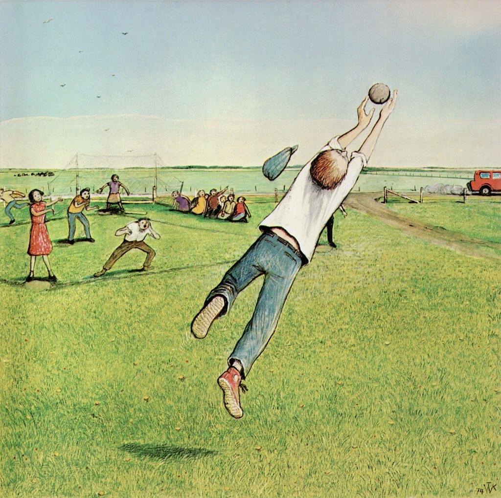 Art Canada Institute, William Kurelek, Softball, 1974