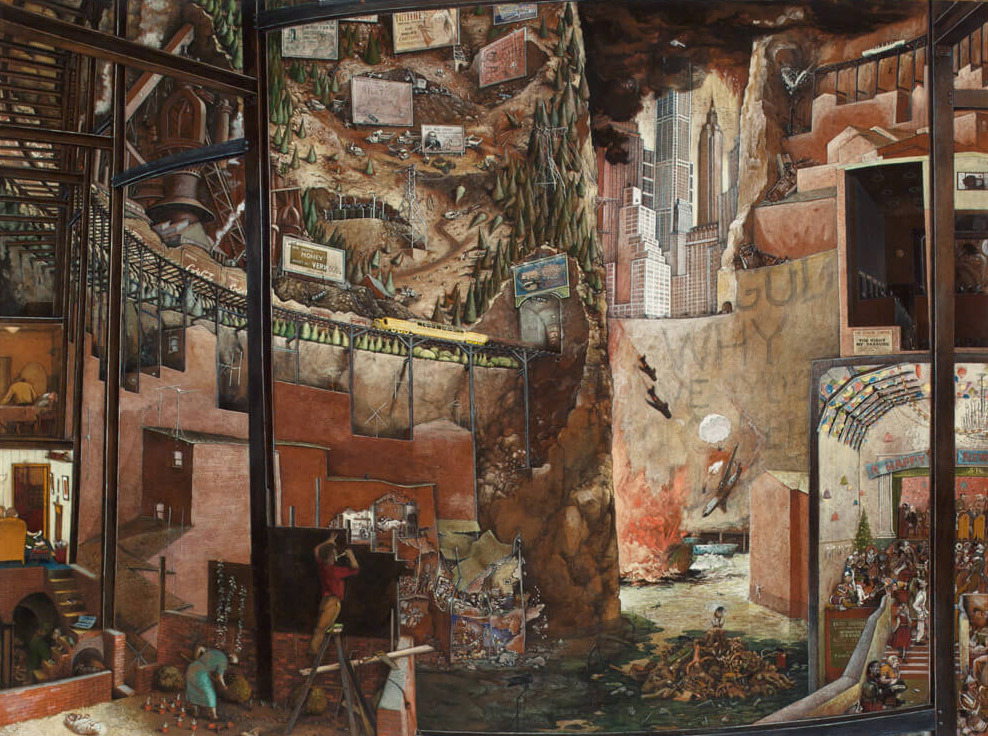 Art Canada Institute, William Kurelek, The Tower of Babel, 1954