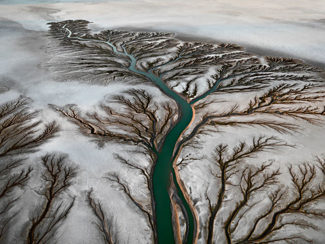 Art Canada Institute, Edward Burtynsky, Colorado River Delta #2, Near San Felipe, Baja, Mexico, 2011.