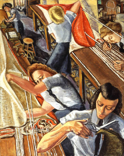 Paraskeva Clark, Parachute Riggers, 1947