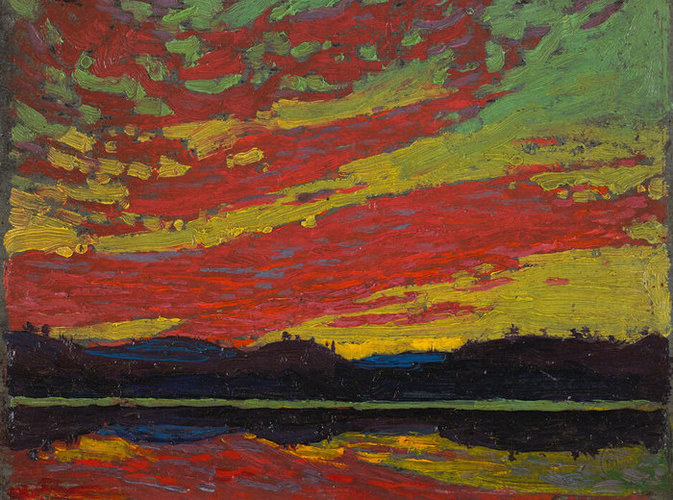 Tom Thomson, Sunset, 1915