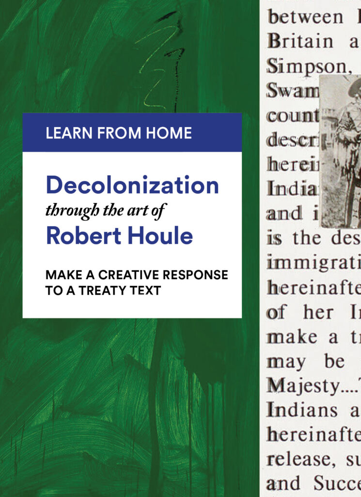 Robert Houle: Make a Creative Response to a Treaty Text