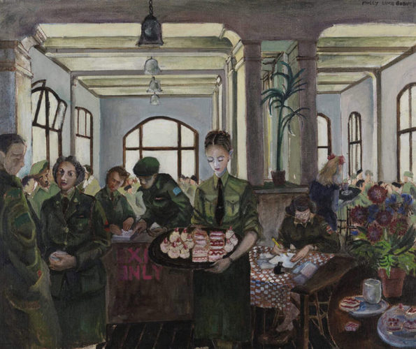 Molly Lamb, Canteen, Nijmegen, Holland, 1945