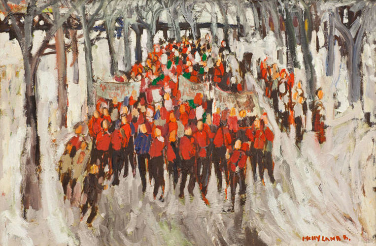 Molly Lamb Bobak, March to University, n.d.