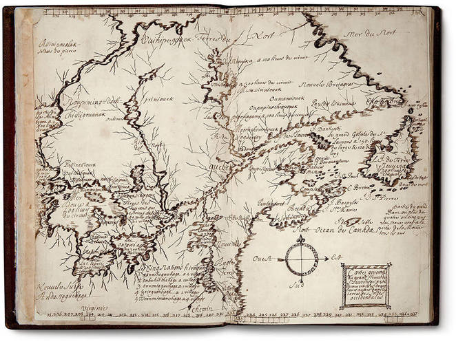 Louis Nicolas, Map, Codex Canadensis, n.d.