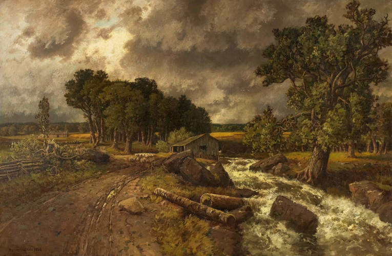 Homer Watson, The Old Mill, 1886