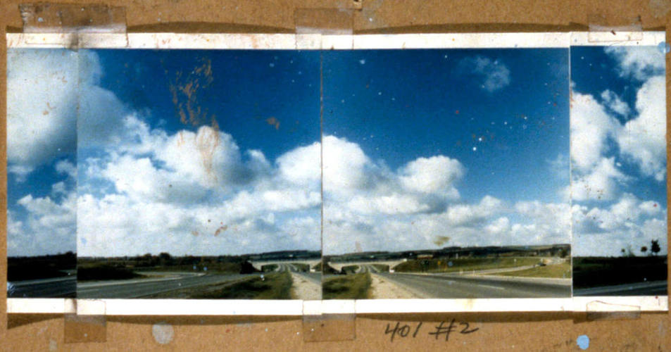 Jack Chambers, études photographiques pour La 401 vers London no 2, 1968 (inachevée) et La 401 vers London no 1, 1968-1969