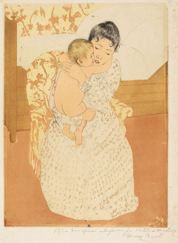 Mary Cassatt, Caresse maternelle, 1890-1891
