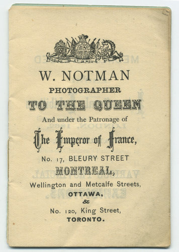 Opening page from the pamphlet Photography: Things You Ought to Know by William Notman, after 1867