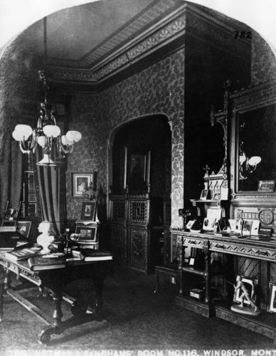 Notman & Sandham, Chambre de Notman et Sandham, hôtel Windsor, Montréal, 1878