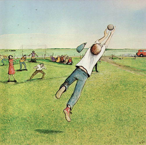 William Kurelek, Softball (Balle-molle), 1974