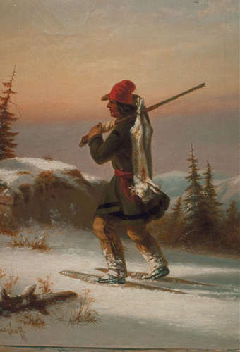 Cornelius Krieghoff, Huron-Wendat from Lorette, c.1855