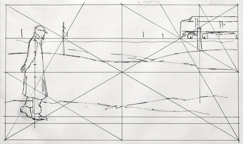 Alex Colville, Sketch for Ocean Limited, c.1961
