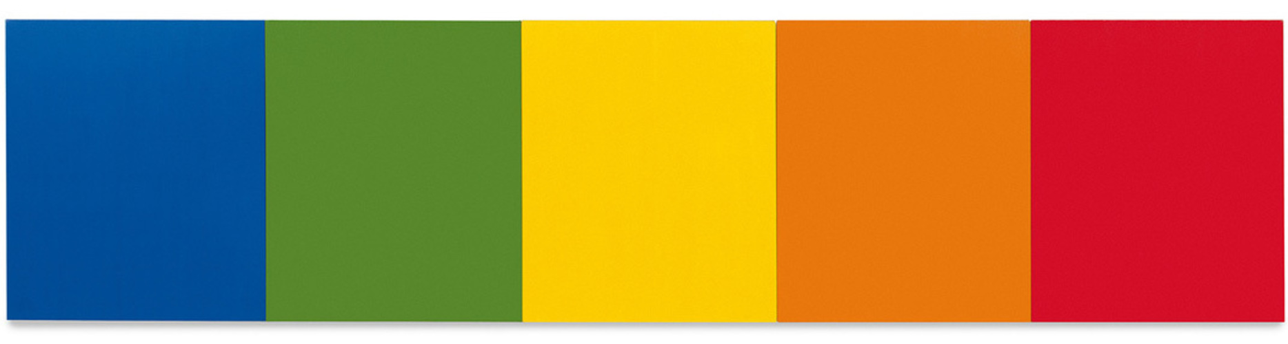 Ellsworth Kelly, Bleu, vert, jaune, orange, rouge, 1966