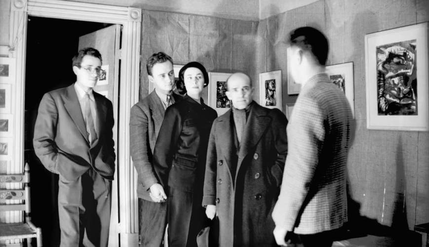 Perron, Maurice, Second collective Exhibition of the Automatistes at the Gauvreau home, 75 Sherbrooke Street West, February 1947